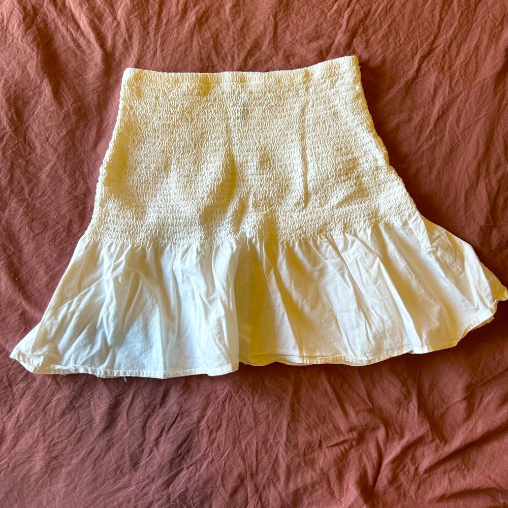 White miniskirt
